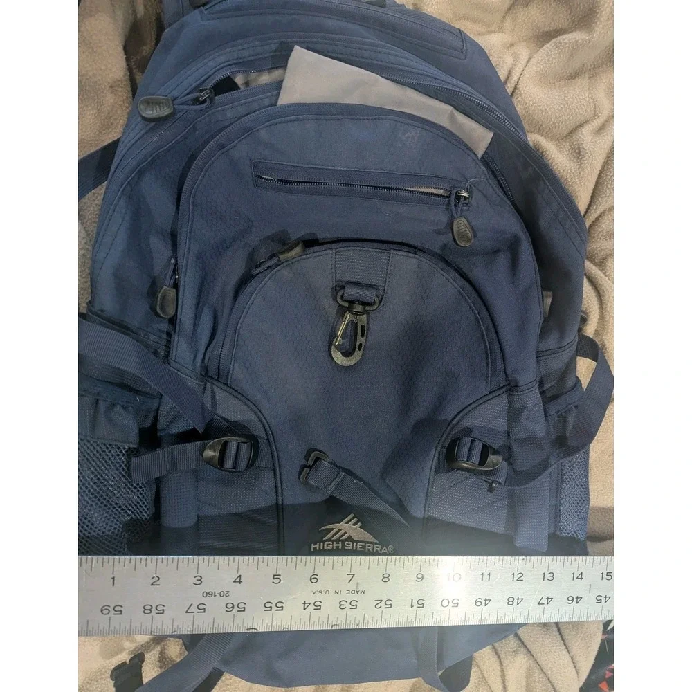 High Sierra Loop Backpack Travel Work Backpack w/ Tablet Sleeve Blue